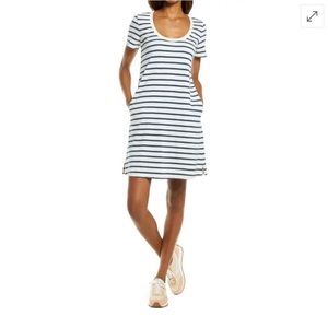 FAHERTY Merritt Stripe Back Button Dress